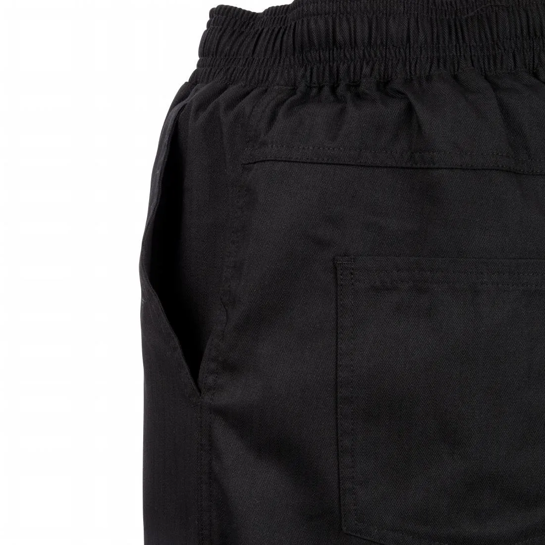 A695-S Chef Works Unisex Better Built Baggy Chefs Trousers Black S