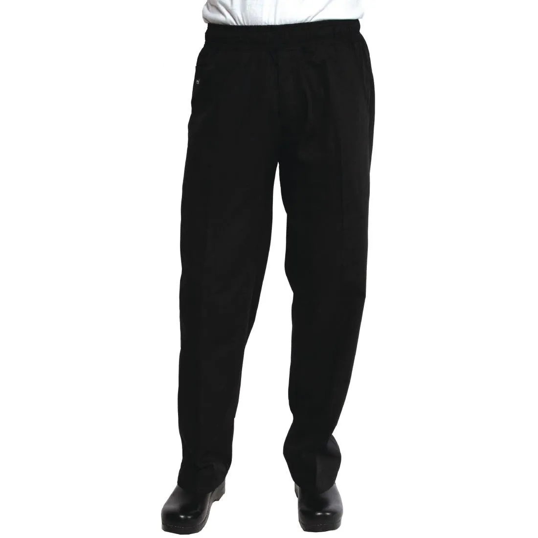 A695-S Chef Works Unisex Better Built Baggy Chefs Trousers Black S