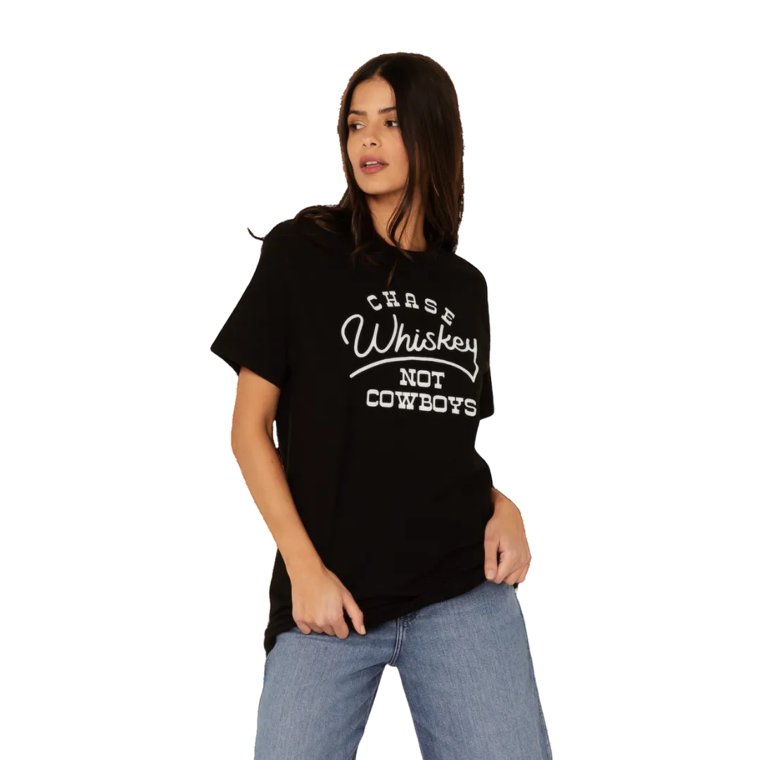 Ali Dee Women's Chase Whiskey Not Cowboys Graphic Tee