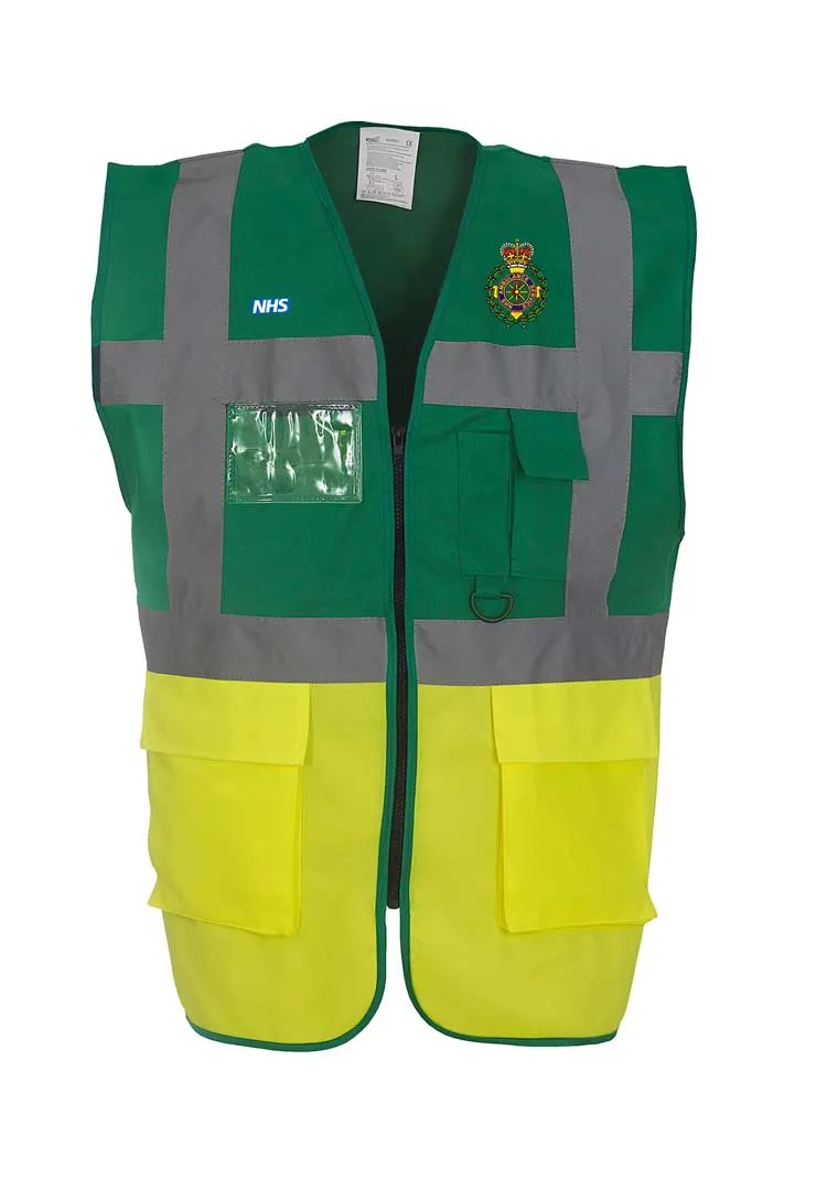 Ambulance Hi Vis Executive Vest with Logos