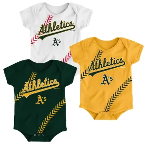 Athletics Fantastic Baseball Creeper Set