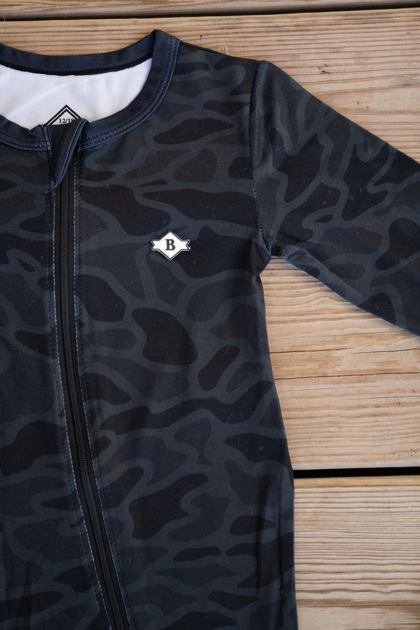 Baby Zip Up - Black Camo