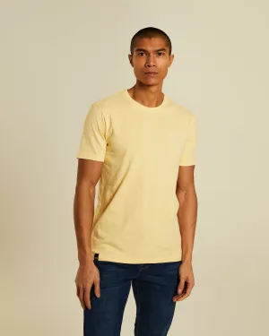 Basic Caden O Neck Tee Lemon Sorbet