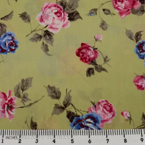 Beige Scatter Floral Cotton Print