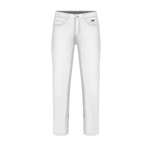 Black Hound Women's White Polo Jeans