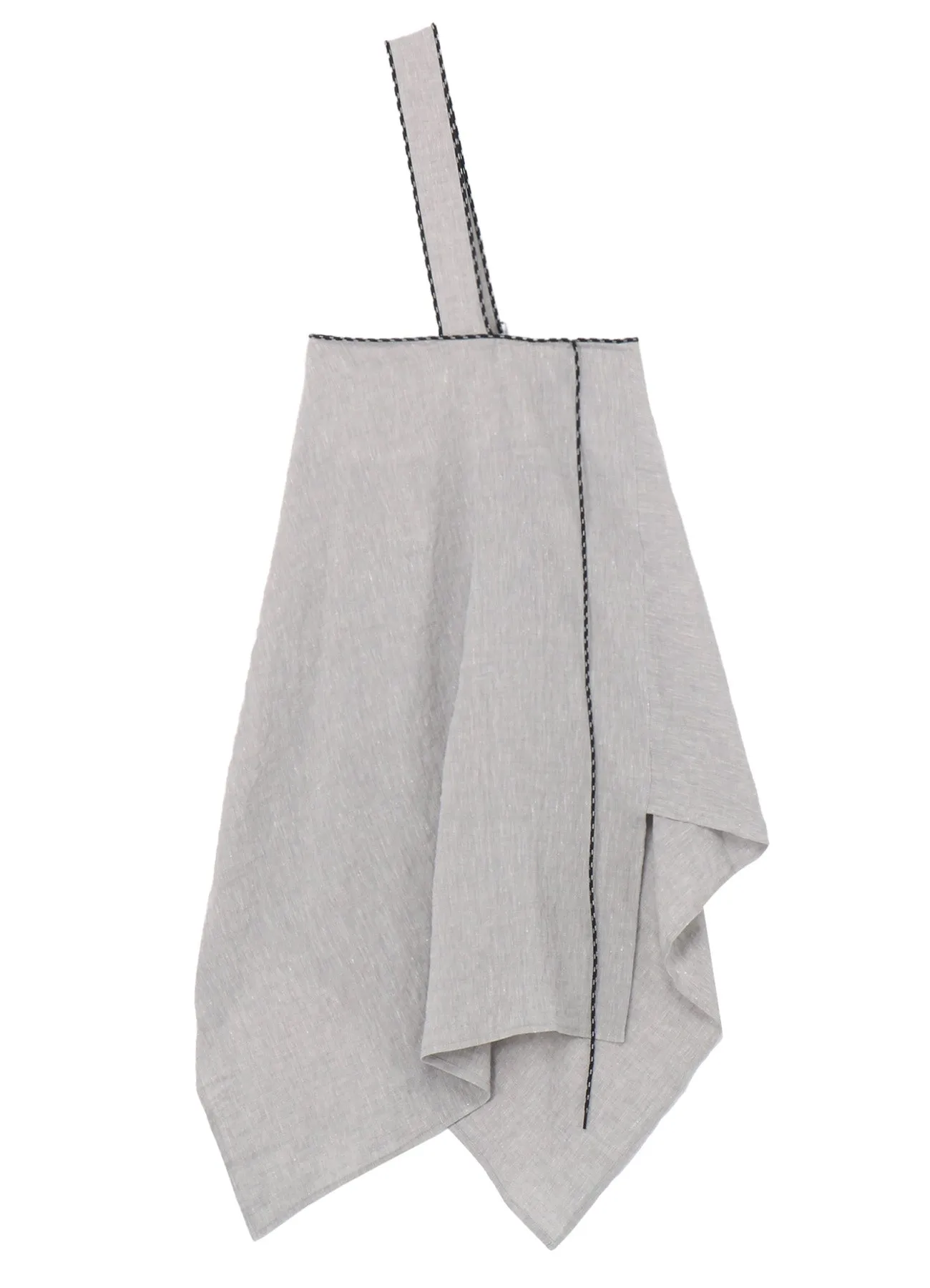 BREATHABLE LINEN/RAYON ASYMMETRIC SKIRT WITH SHOULDER STRAP