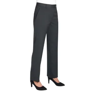 Brook Taverner Ophelia Slim Leg Trouser - Charcoal Pindot