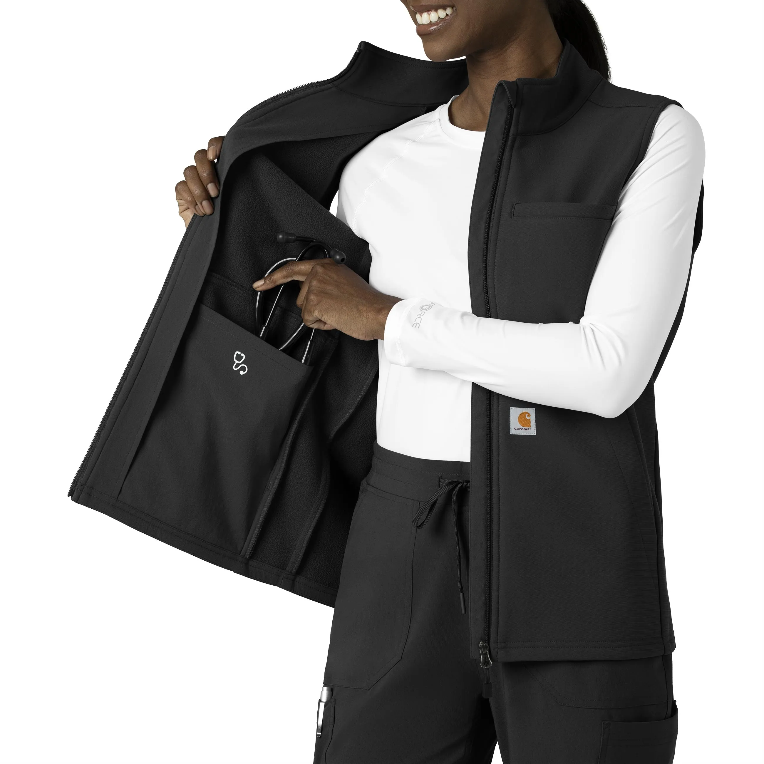 Carhartt Rugged Flex Women's Bonded Fleece Vest - Black