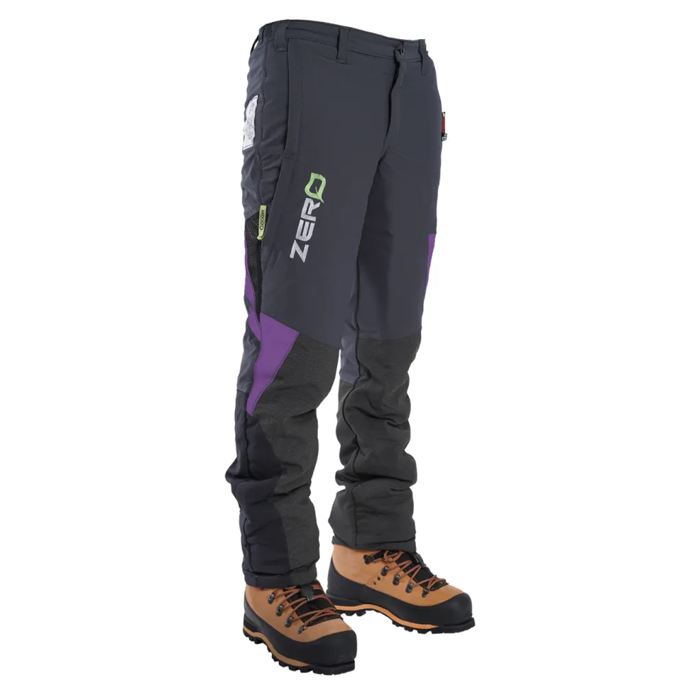 Clogger Zero Generation 2 Mens Chainsaw Trousers - Purple Flash