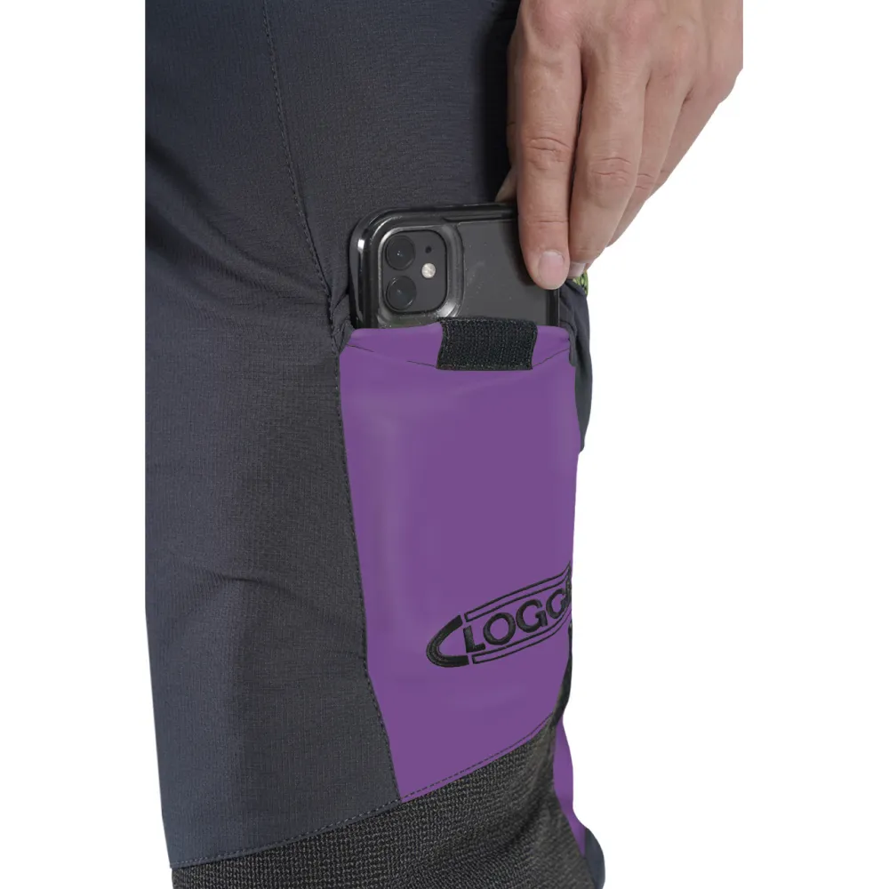 Clogger Zero Generation 2 Mens Chainsaw Trousers - Purple Flash