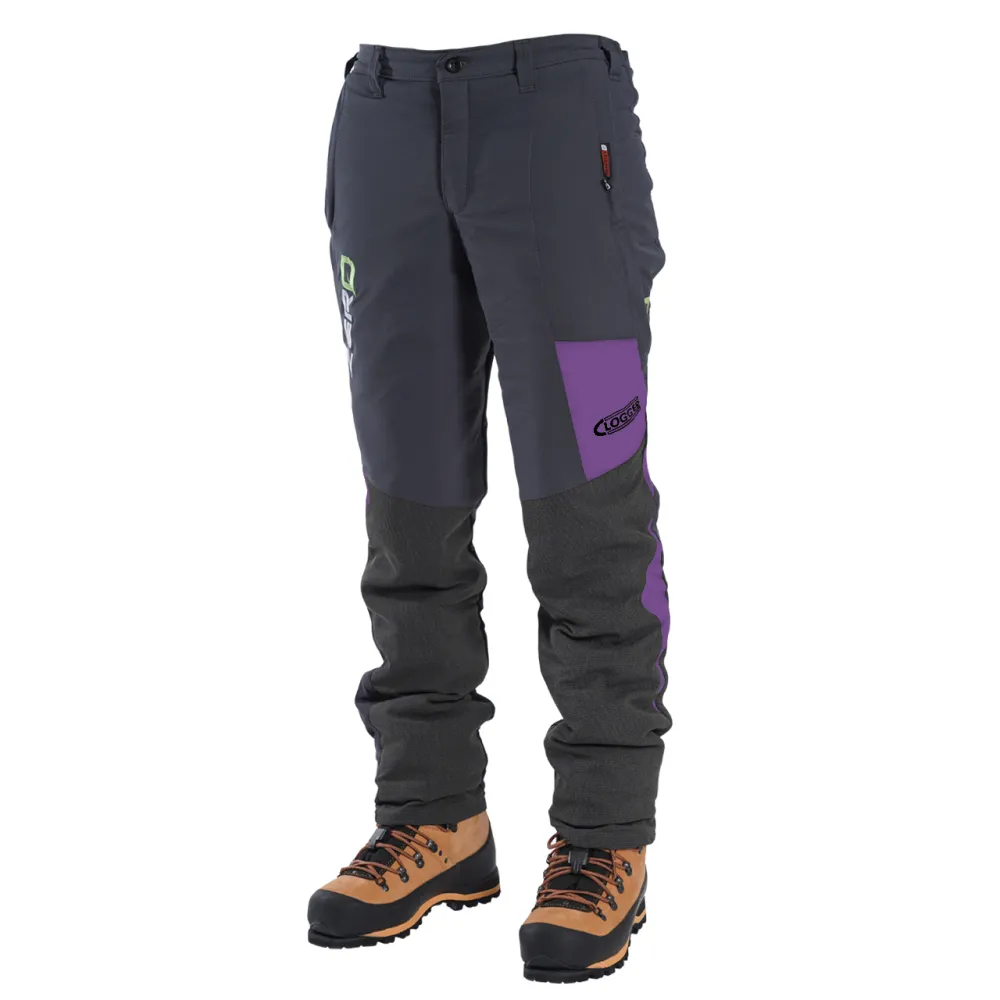 Clogger Zero Generation 2 Mens Chainsaw Trousers - Purple Flash