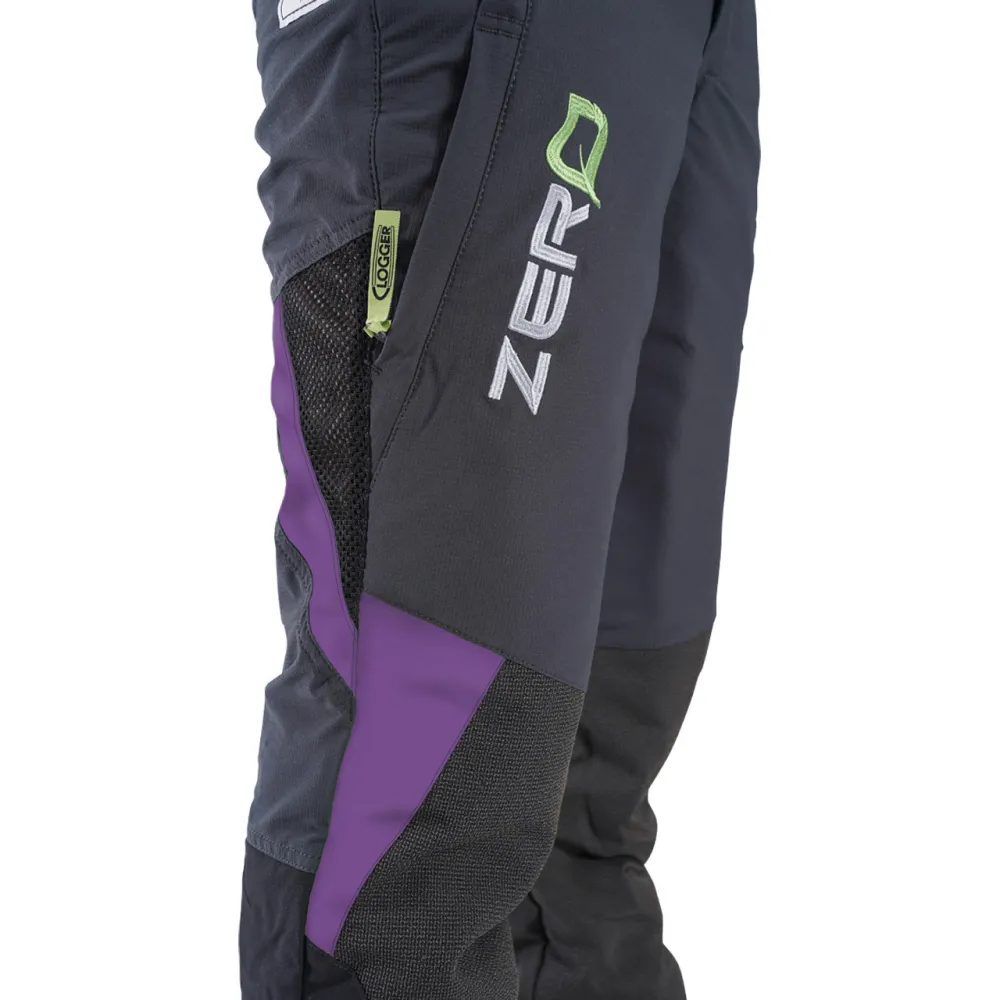 Clogger Zero Generation 2 Mens Chainsaw Trousers - Purple Flash