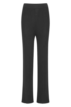 Coral Wide Pants - Black