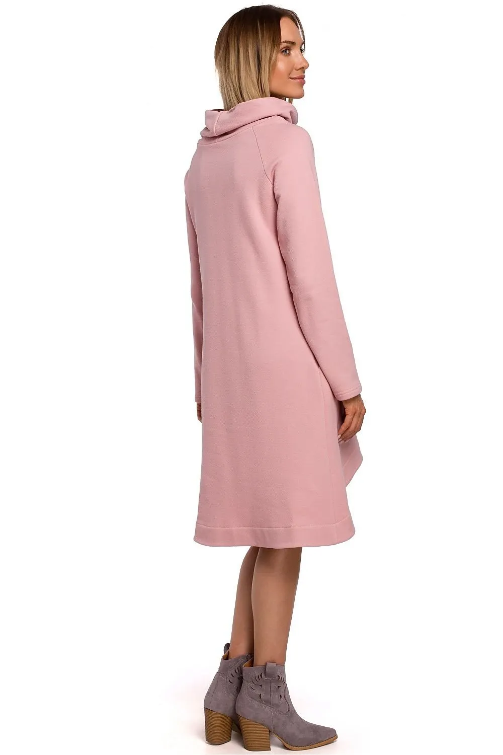 Elegant Asymmetrical Knit A-Line Dress