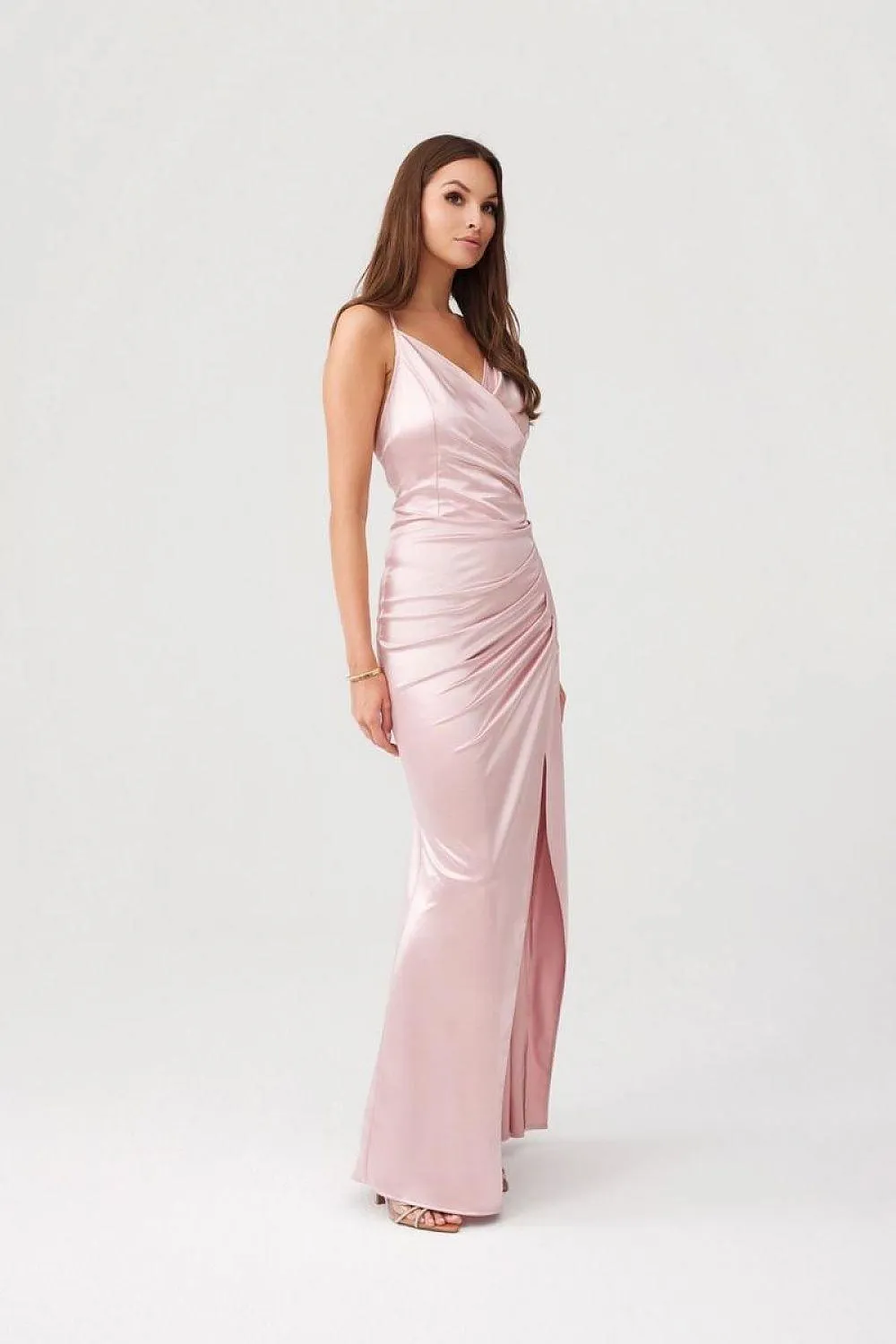 Elegant Lamelia Open Back Evening Maxi Dress by Roco Fashion