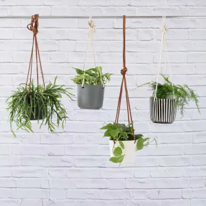 Emerson Leather Matte Hanging Pot