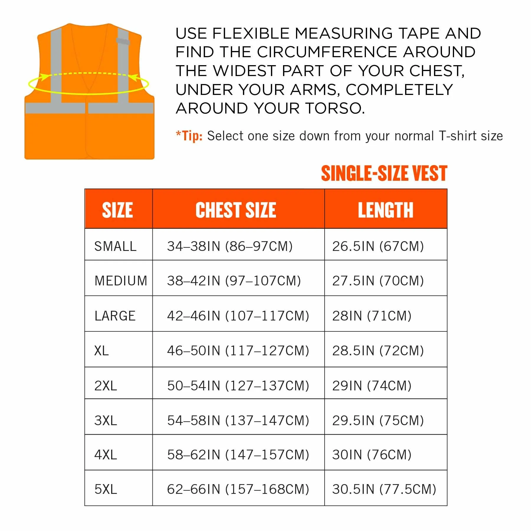 Ergodyne 24554 8215BA-S L Orange Class 2 Economy Breakaway Mesh Vest - Single Size