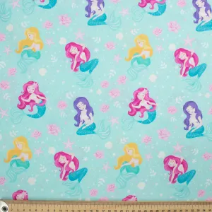 Fantasy Childhood Series Loving You Mermaid Cotton Prints