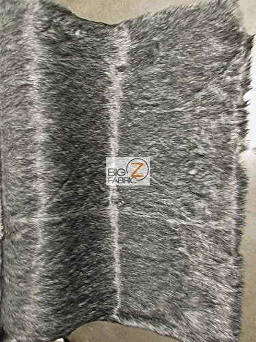 Faux Fake Fur Arctic Alaskan Husky Long Pile Fabric / Ivory / Sold By The Yard