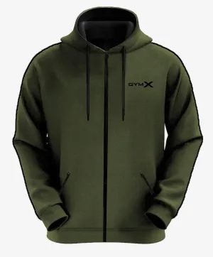 Fleece Tech Hoodie- Olive Green - Sale