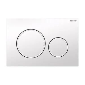 Geberit Sigma 20 Dual Flush Plate Gloss White