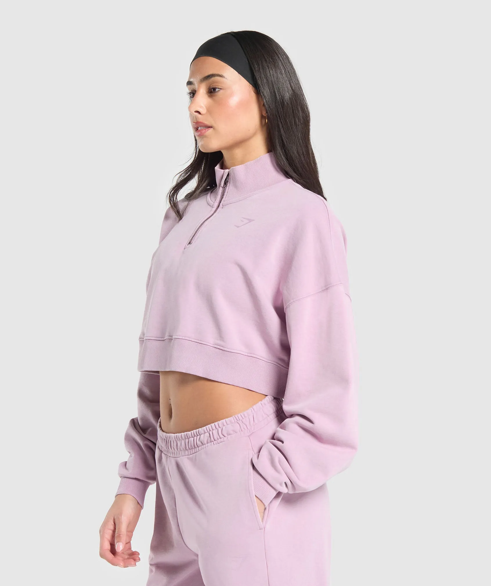 Gymshark Whitney 1/4 Zip - Warm Lilac