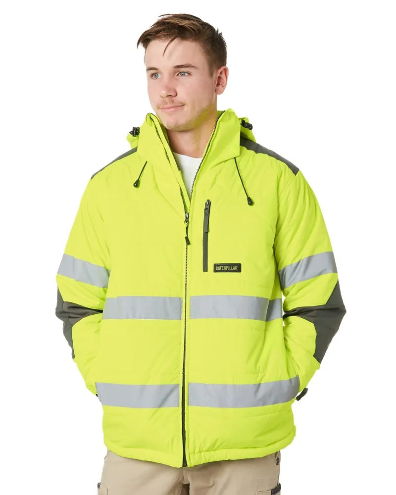 Hi Vis Triton Taped Insulated Jacket - Yellow