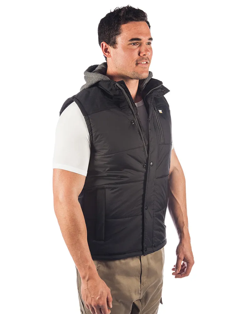 Hooded Work Vest - Black