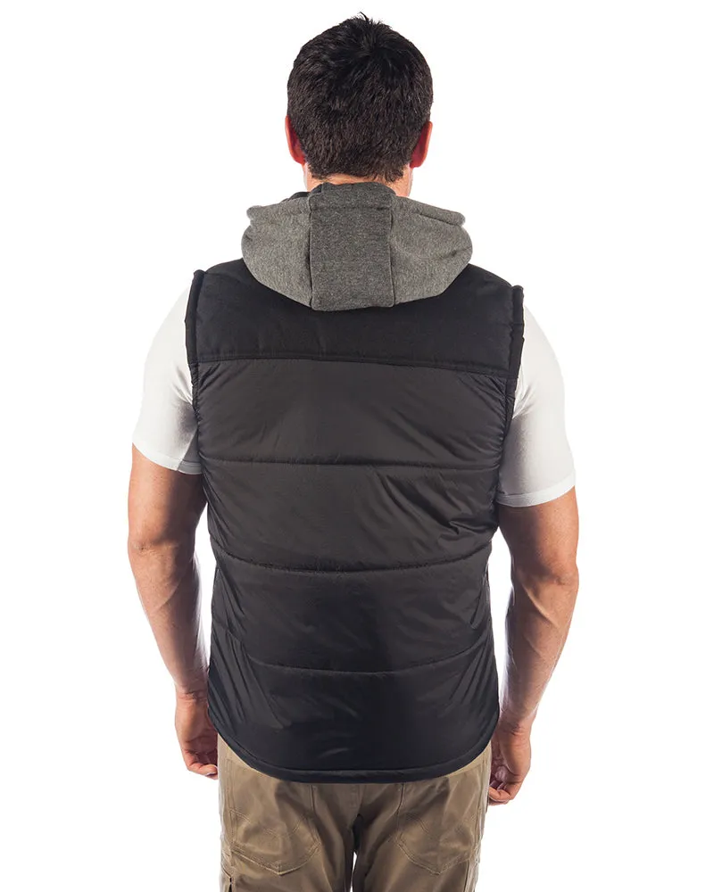 Hooded Work Vest - Black