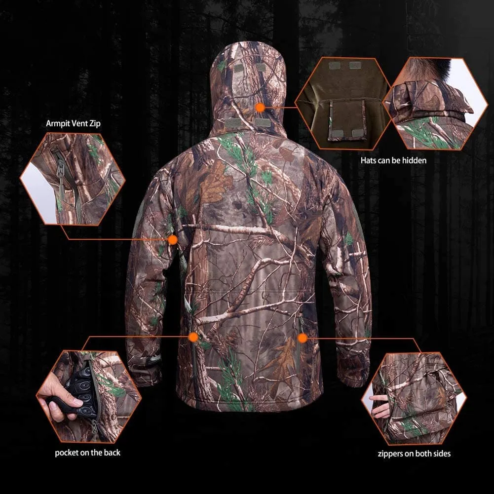 Hunting Gear Suit For Men Camouflage Windproof Jacket