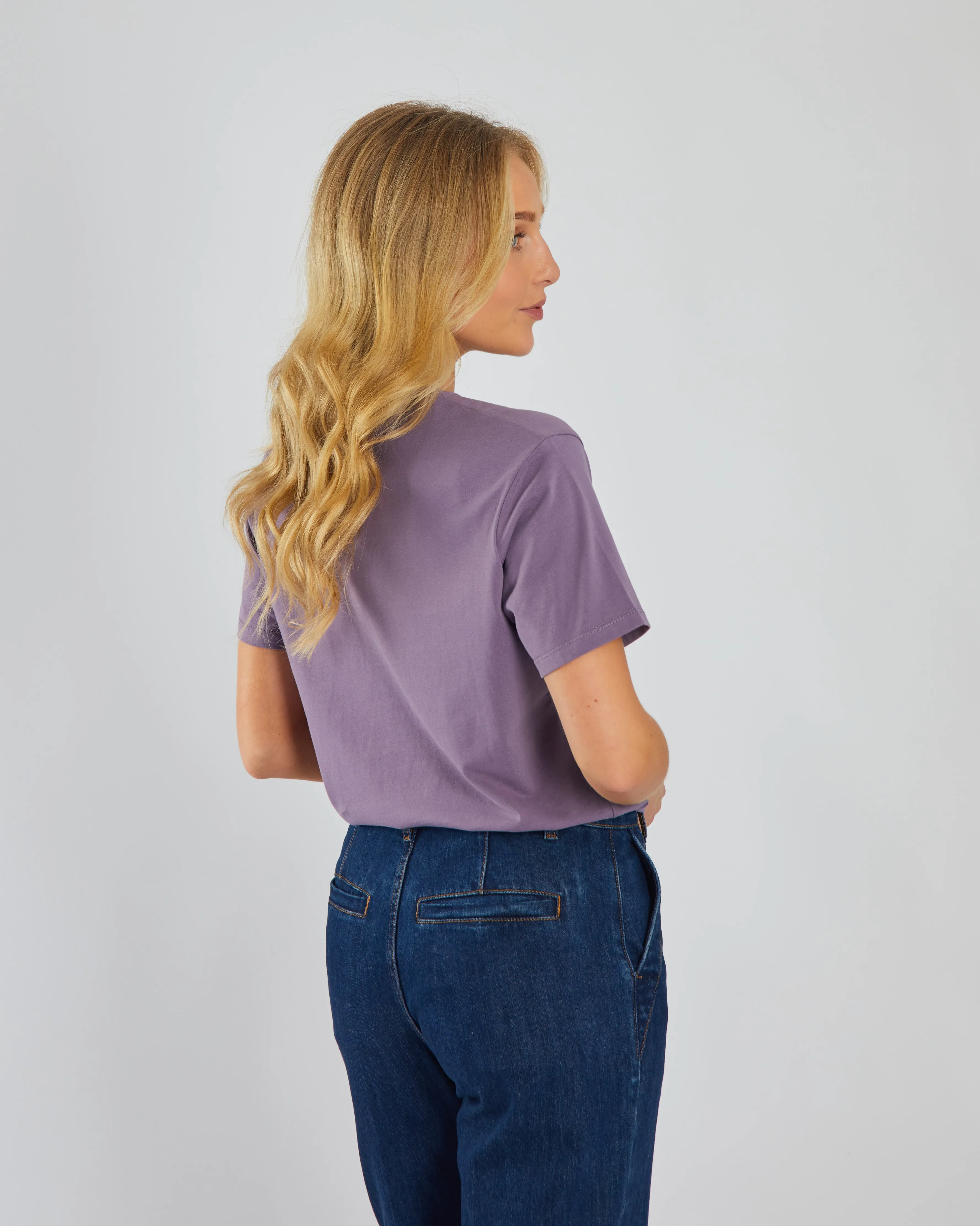 Jada Basic O Neck Lavender