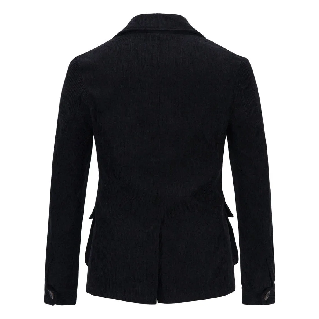 Lapel Three-Buttoned Pocket Corduroy Jacket