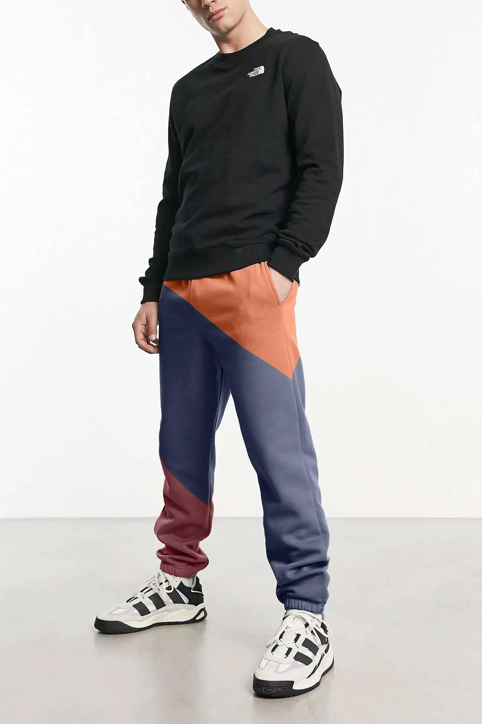 MAX 21 Men's Contrast Design Betim Sweat Pants