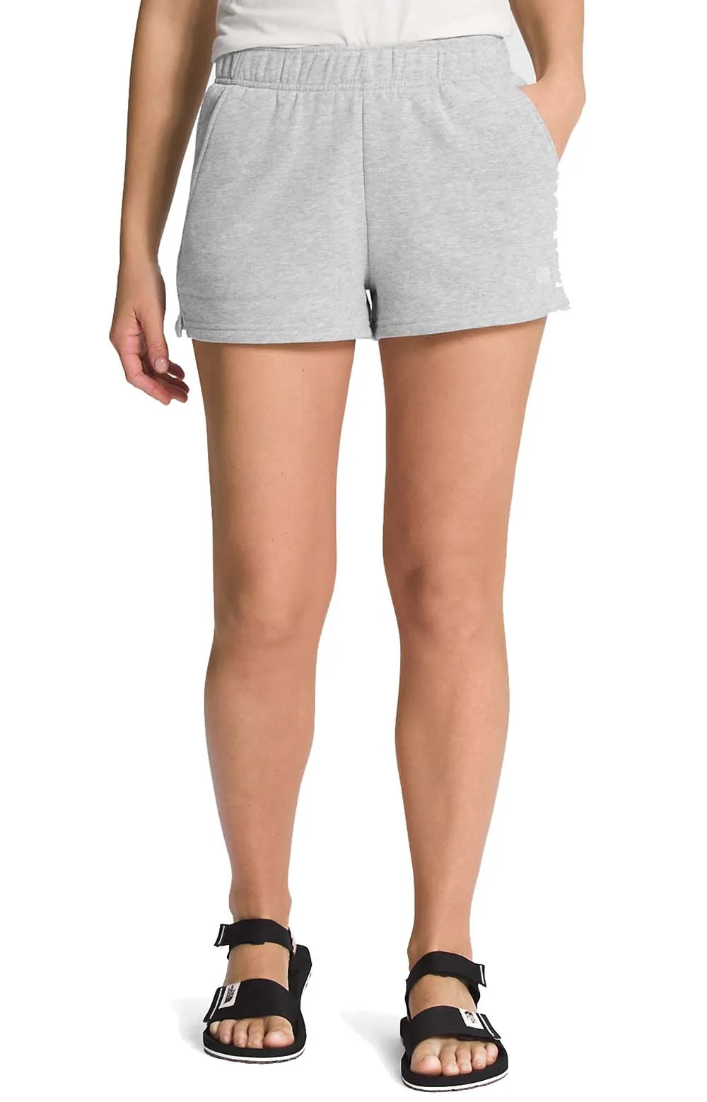 (NF0A81U4GAV) Half Dome Fleece Short - TNF Light Grey Heather/TNF White