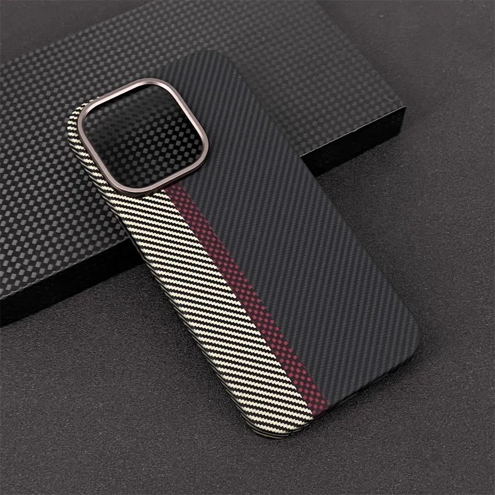 Oatsbasf Luxury Pure Aramid Fiber Case for Apple iPhone