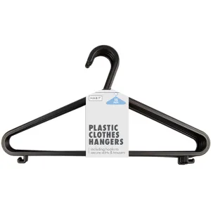 Plastic Clothes Hangers, 15 Pack