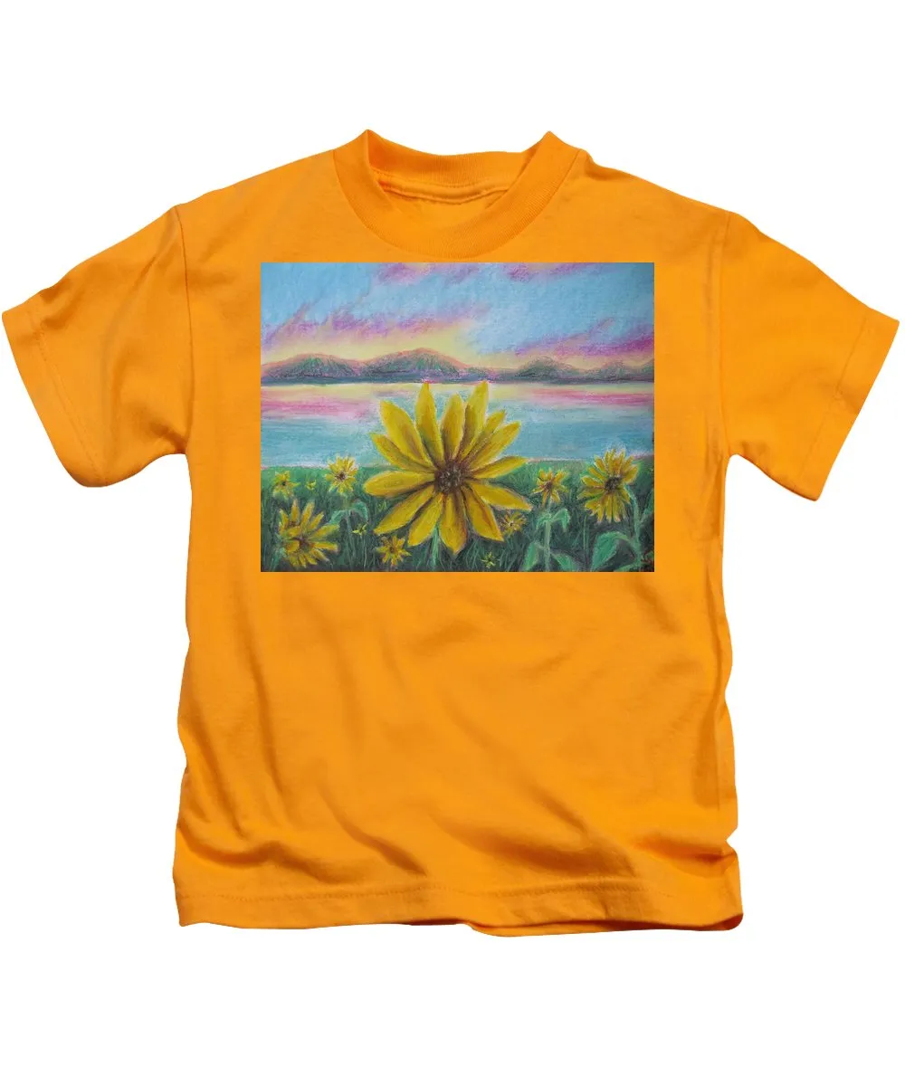 Setting Sunflower - Kids T-Shirt