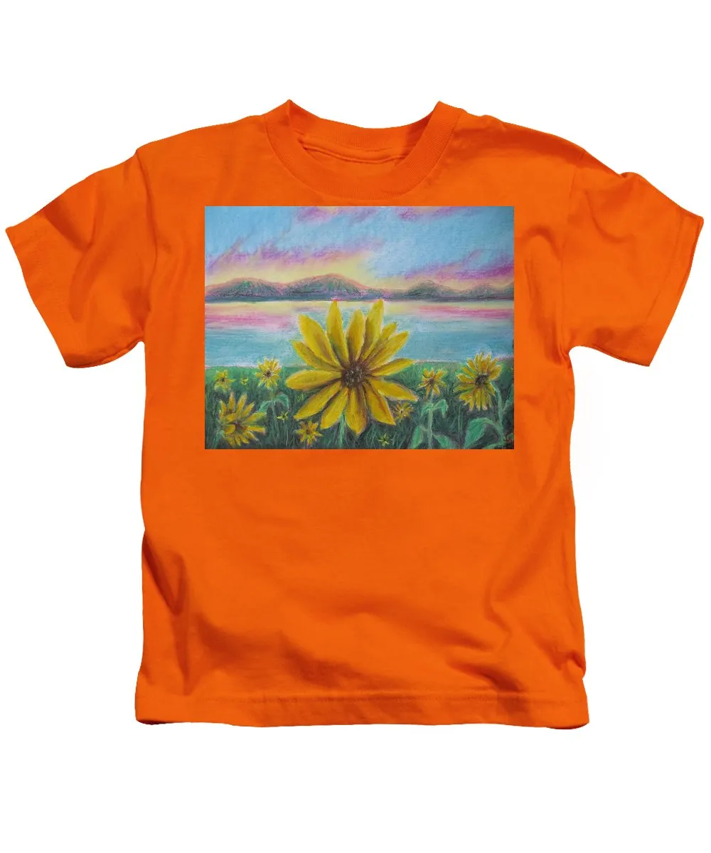 Setting Sunflower - Kids T-Shirt