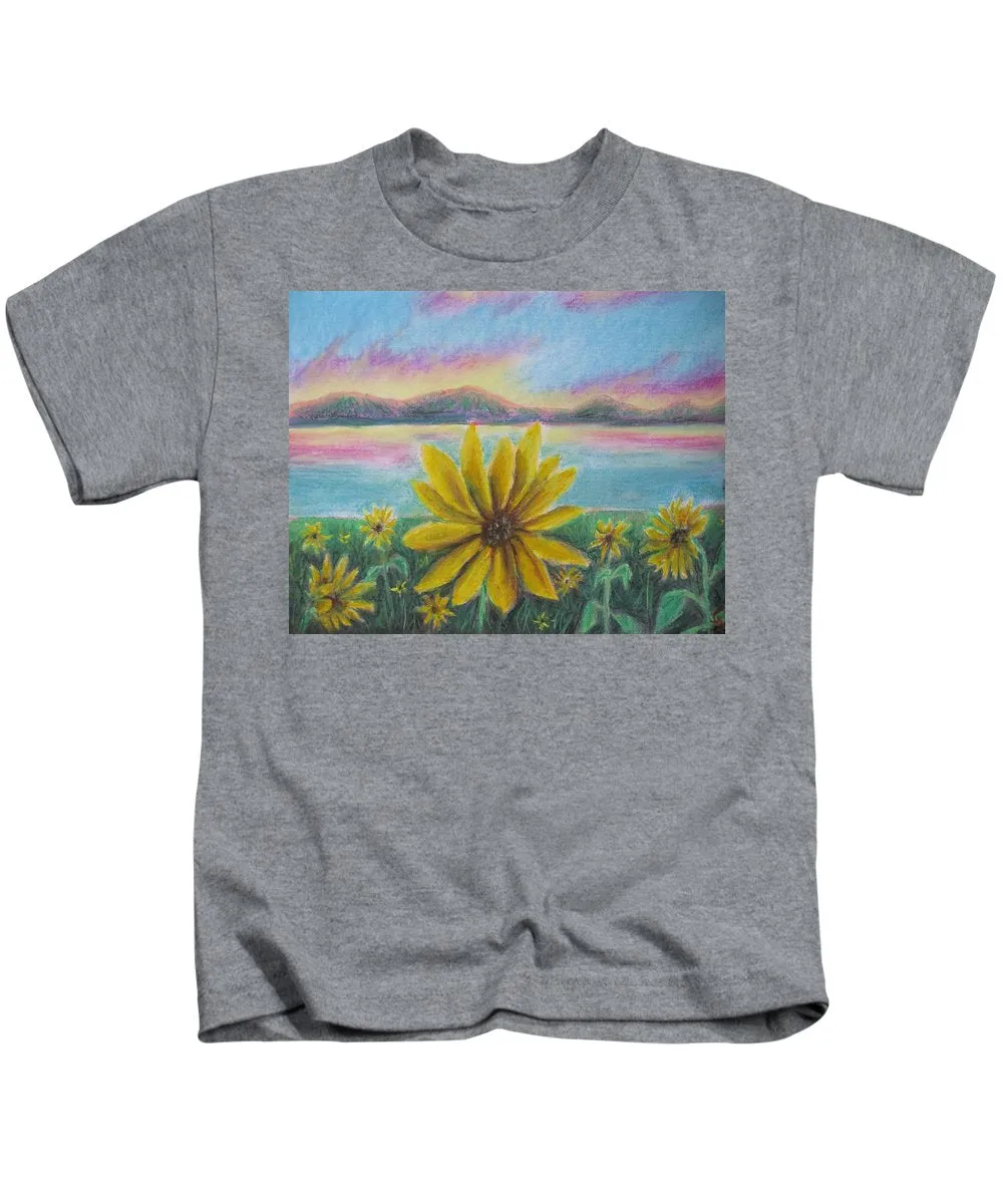 Setting Sunflower - Kids T-Shirt