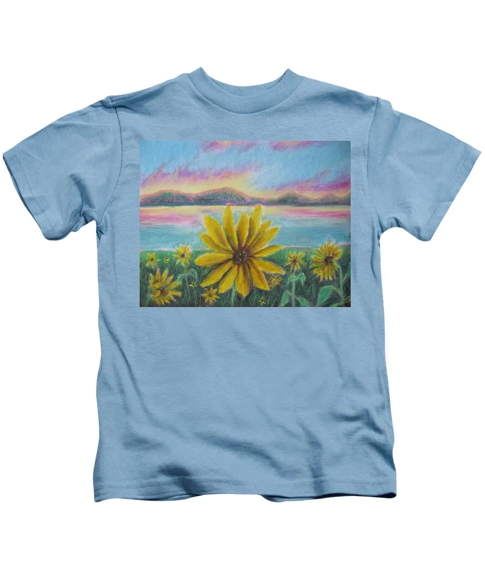 Setting Sunflower - Kids T-Shirt