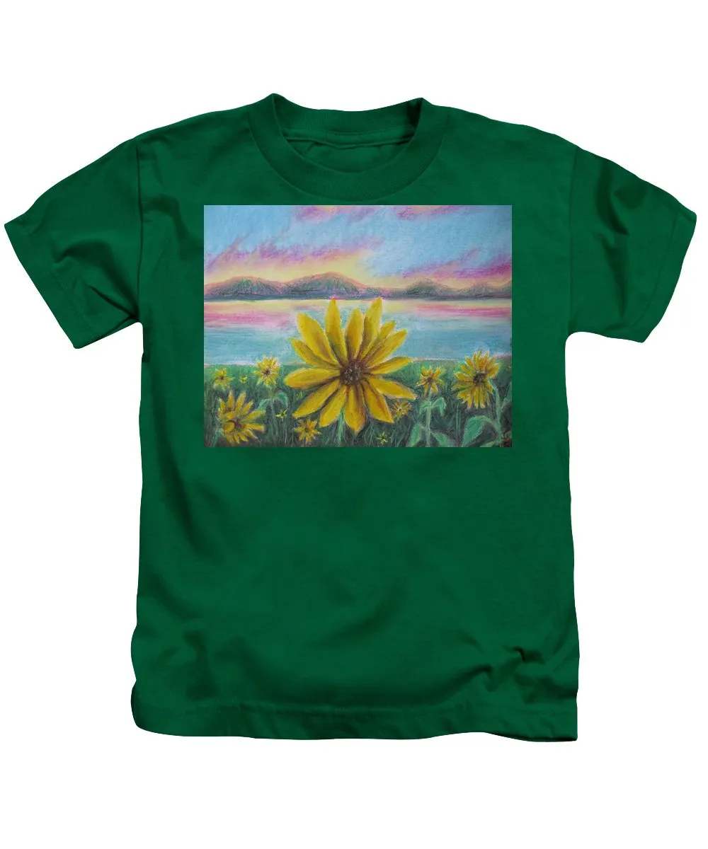 Setting Sunflower - Kids T-Shirt