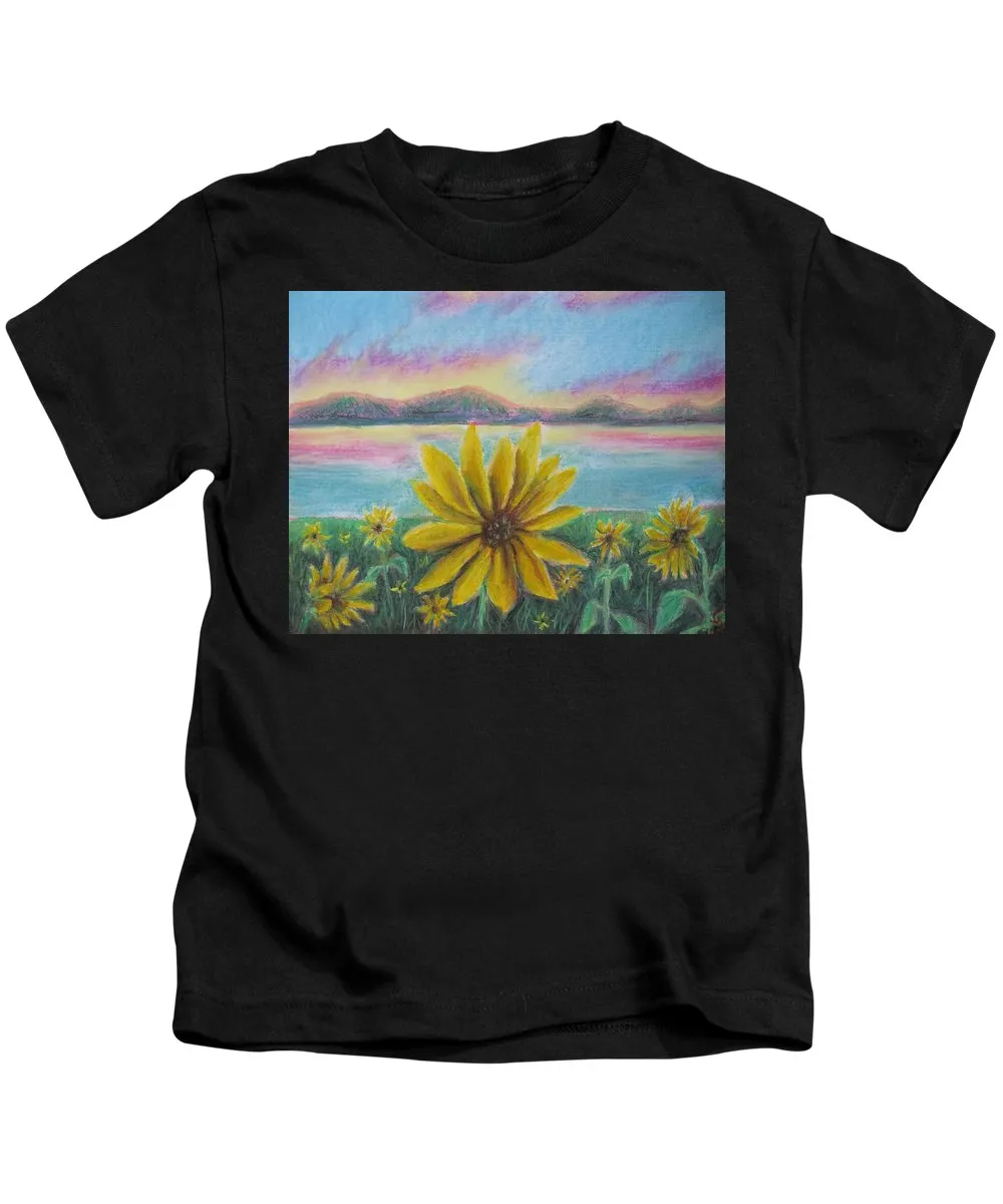 Setting Sunflower - Kids T-Shirt