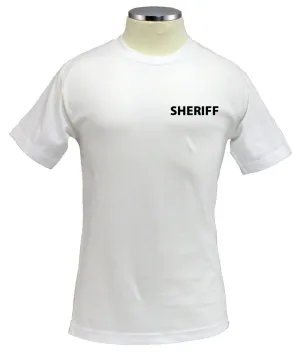 Sheriff ID 100% Cotton Short Sleeves T Shirts