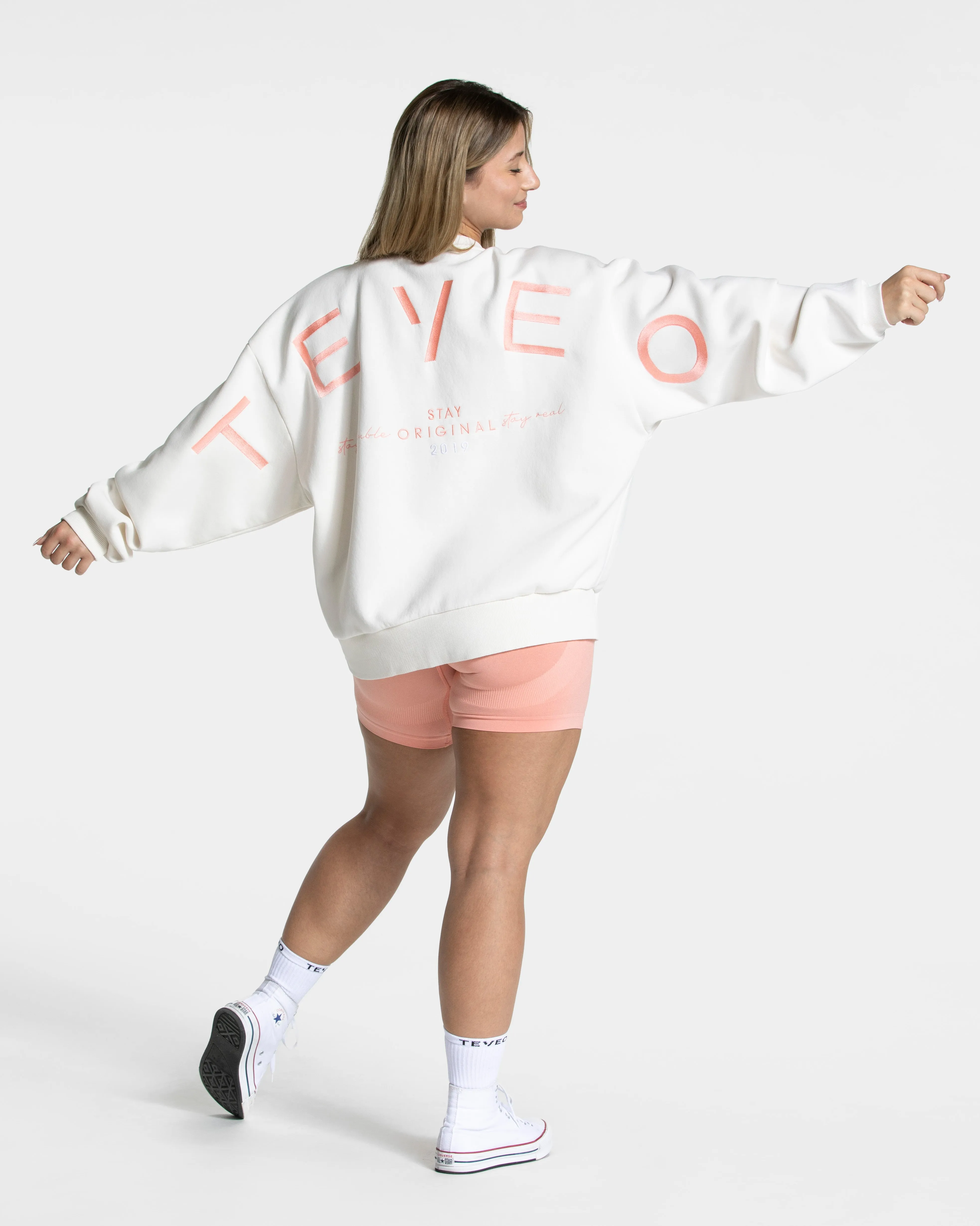 Signature Oversized Sweater "Peach"