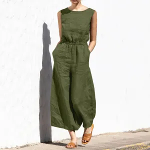 Sleeveless Fashion Casual Temperament Jumpsuit