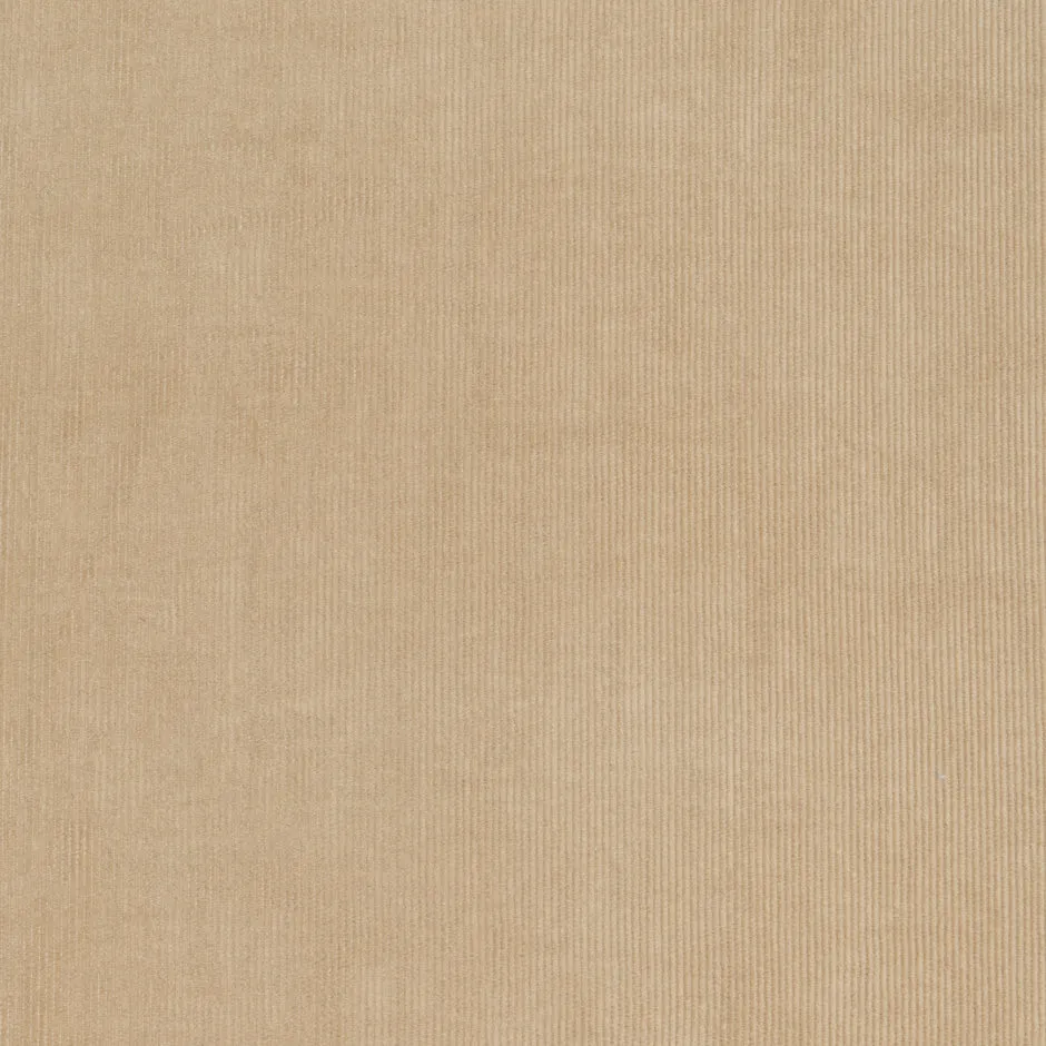 Soft Beige Thin Ribbed Stretch Cotton Corduroy