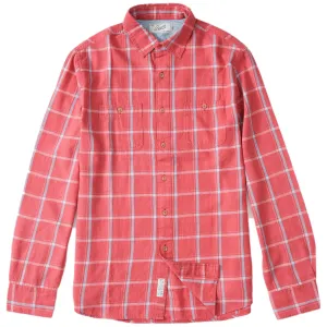 Sterling Slub Twill Shirt - Red Blue Windowpane (Final Sale)