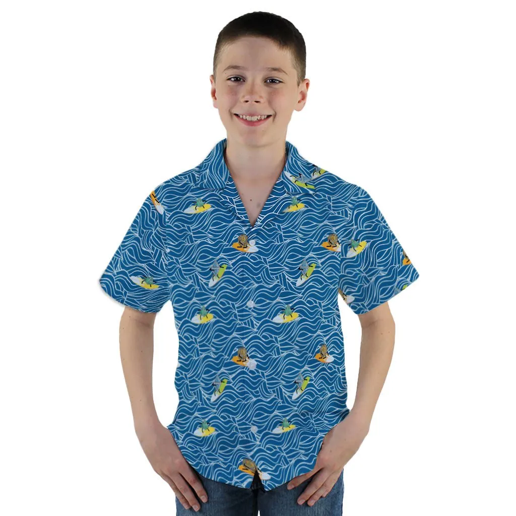 Surf and Roll Dnd Dice Youth Hawaiian Shirt