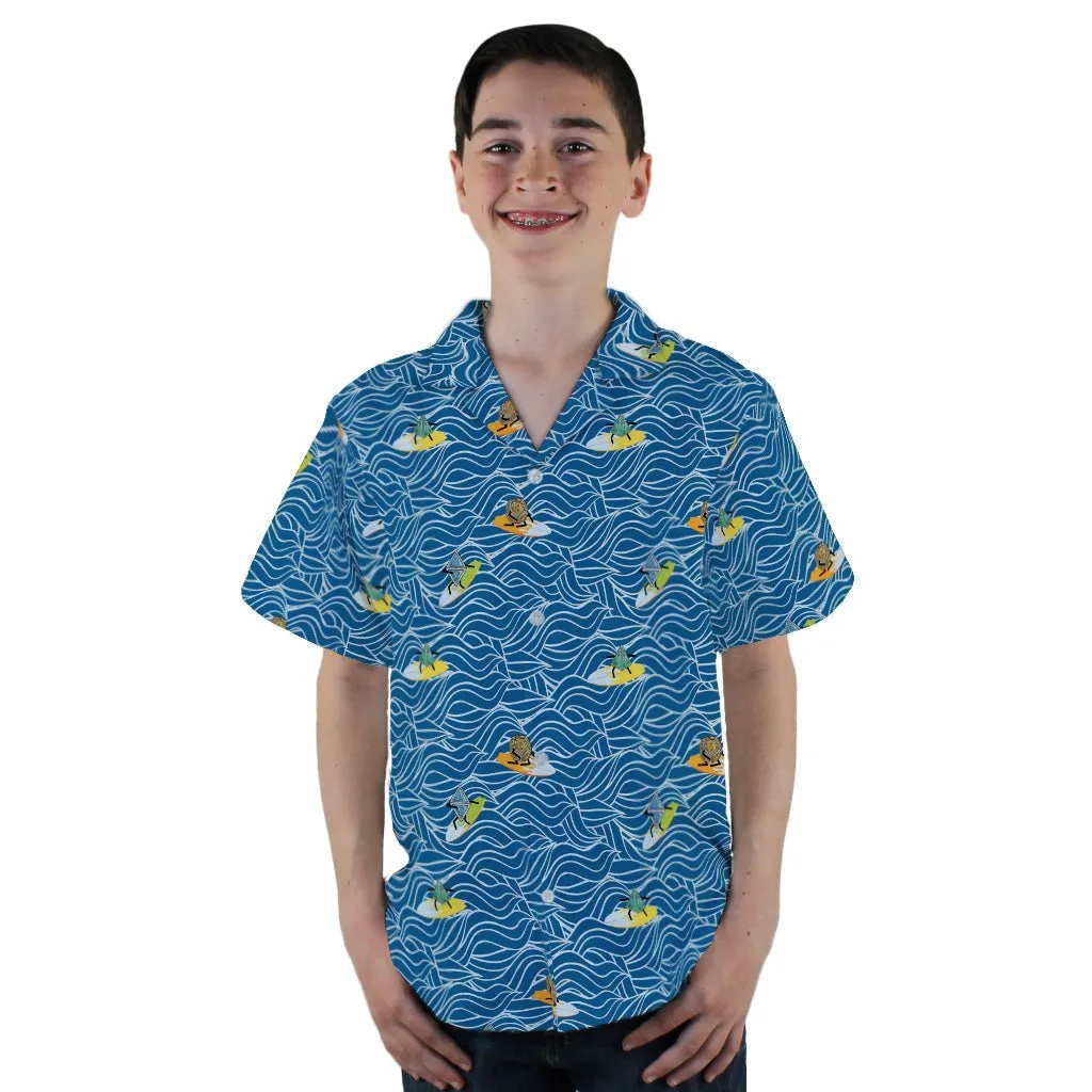 Surf and Roll Dnd Dice Youth Hawaiian Shirt