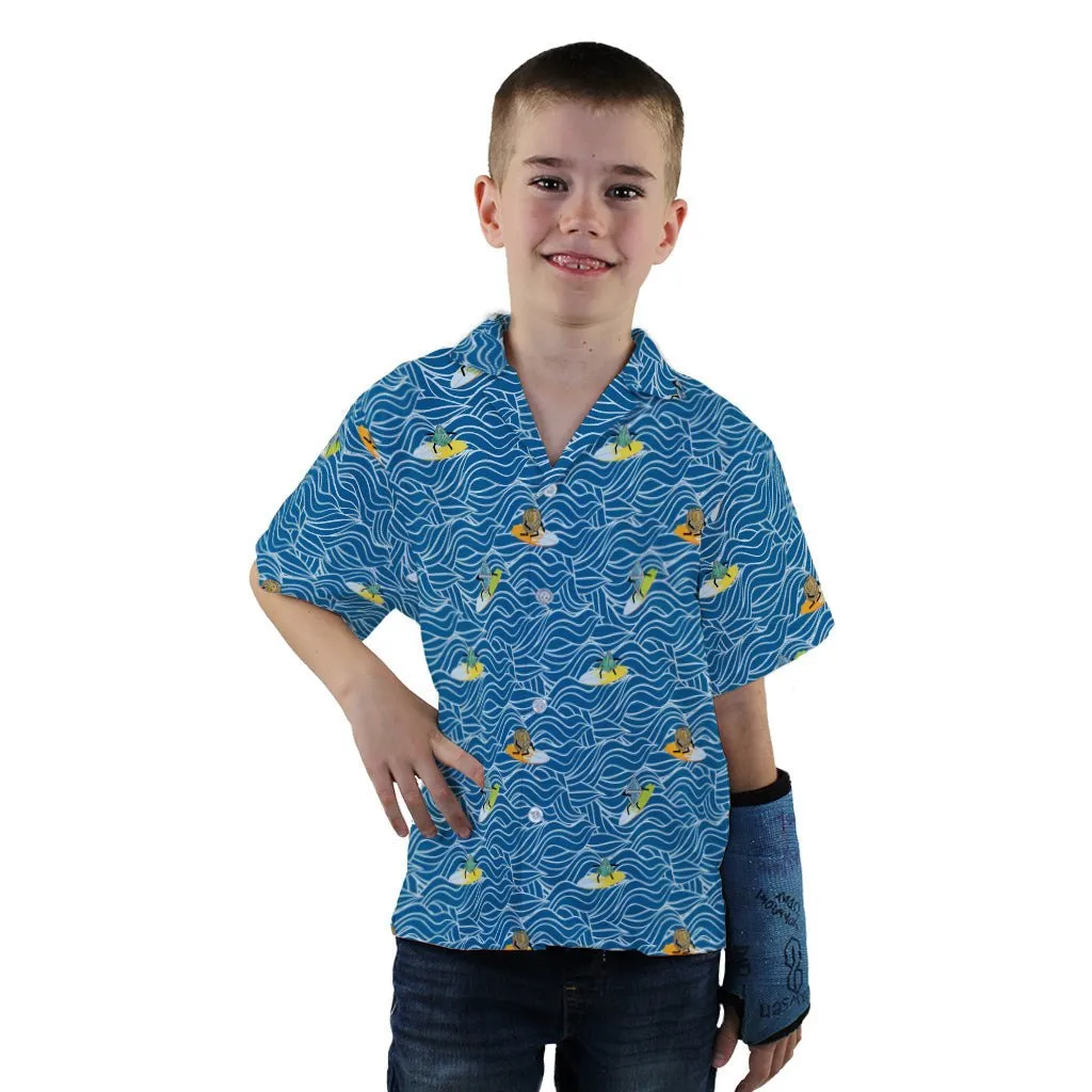 Surf and Roll Dnd Dice Youth Hawaiian Shirt